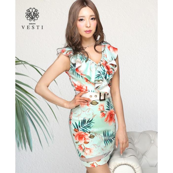 セール キャバ ドレス キャバドレス ミニ ミニドレス キャバクラ キャバ嬢 ワンピース キャバワンピ ミニワンピ グリーン ボタニカル柄 セクシー 返品交換不可 キャバドレス スーツ専門店ソブレ 通販 Yahoo ショッピング