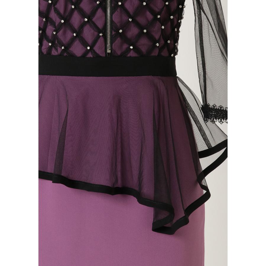 最新作の 二次会 結婚式 長袖 キャバドレス パーティードレス ナイトドレス キャバクラ キルティングビジューワンピース 大きいサイズ クラブ ナイトドレス カラー パープル Centennialastoria Com