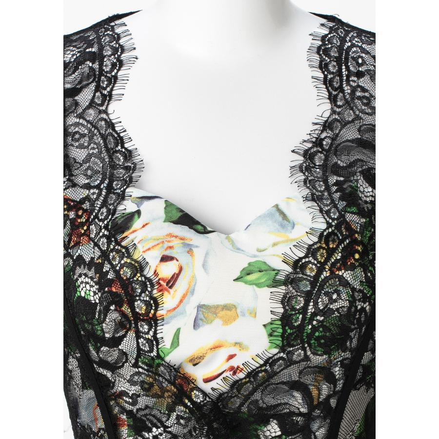 パーティードレス キャバドレス ナイトドレス ナイトワーク 結婚式 二次会 キャバクラ クラブ 大きいサイズ XXL ホワイトローズスカラレースワンピース |  | 07