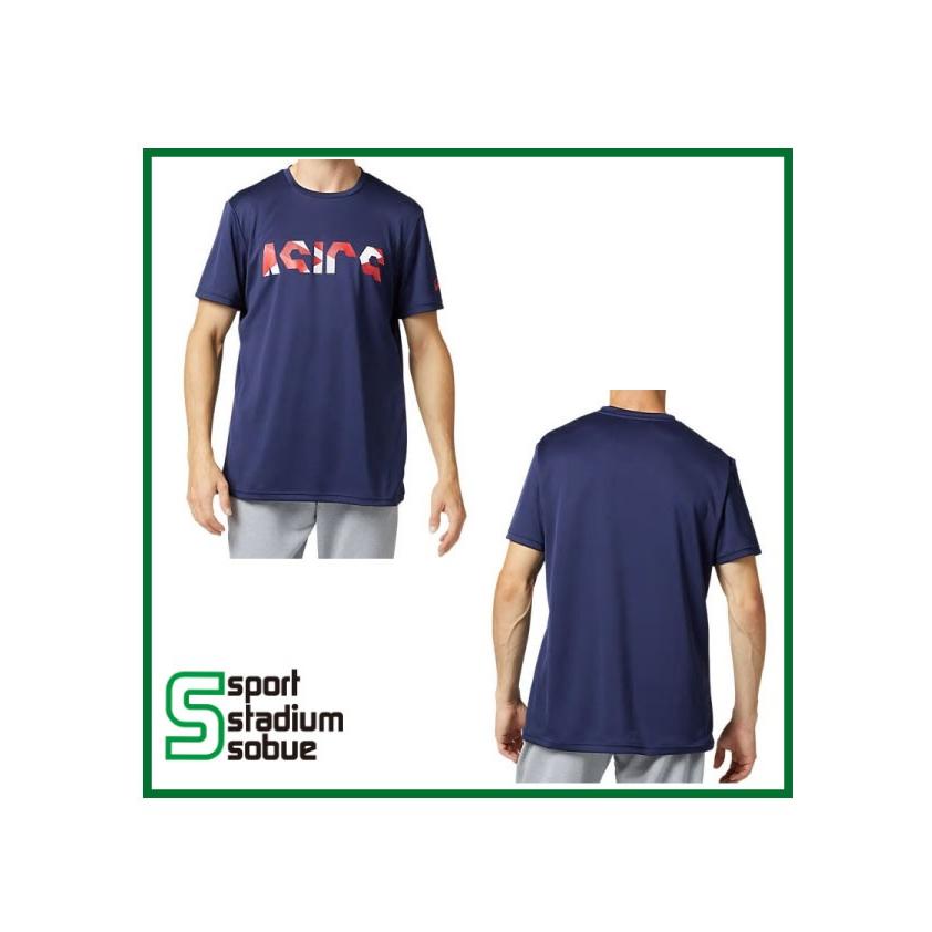 Asics アシックス ハンドボール Caグラフィックショートスリーブトップ 31b227 400 ピーコート Tシャツ 31b227 400 スポーツスタジアムソブエヤフー店 通販 Yahoo ショッピング