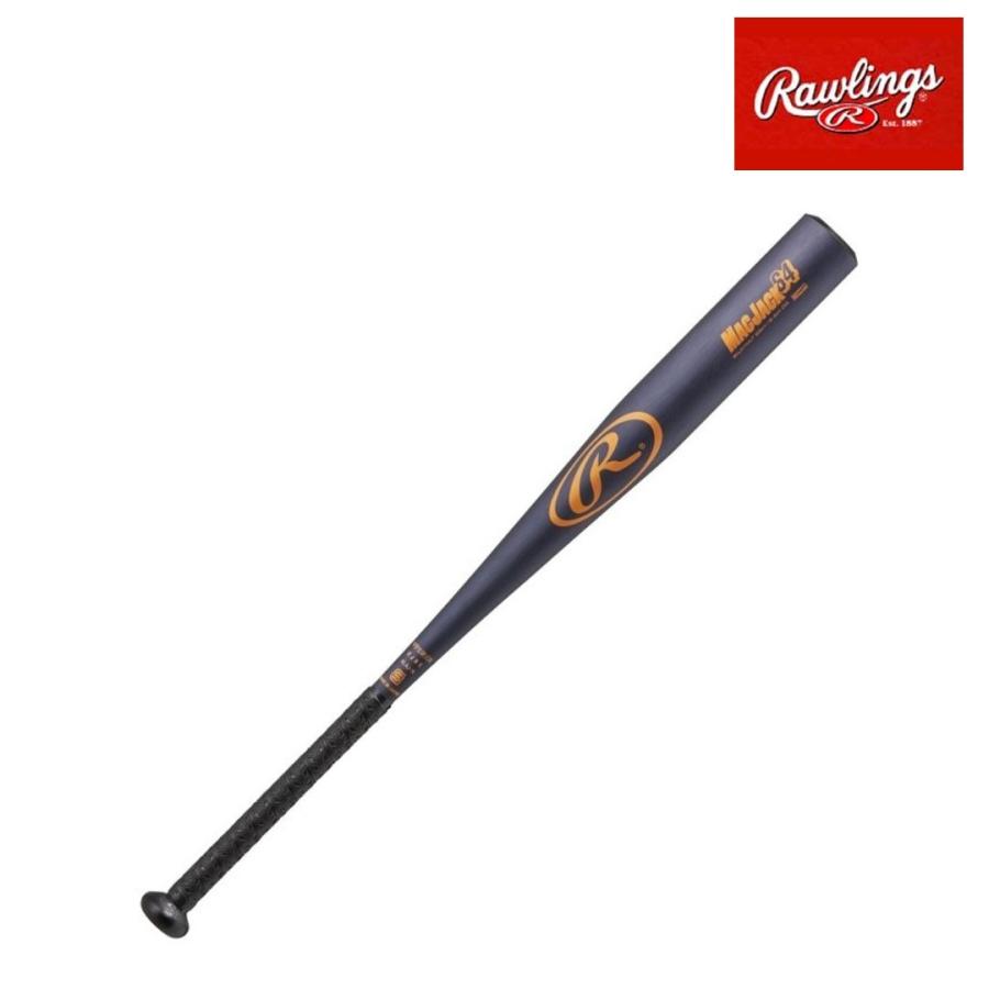 ローリングス Rawlings 中学硬式野球 金属バット MAC JACK 64 マックジャック 21ss ジェットブラック 83cm