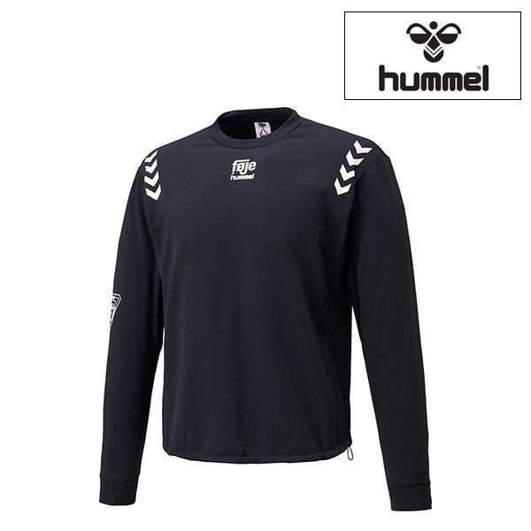 hummel ヒュンメル ハンドボール フォイエオフピッチクルースウェットトップス 満点の 長袖 HAP8241ZF-90 買い誠実 ブラック 22ss
