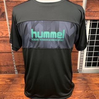 hummel ヒュンメル プラクティスＴシャツ HAPB4058-90 ブラック ハンドボール 【サイズ交換ＯＫ】 練習着 最新 バレーボール サッカー