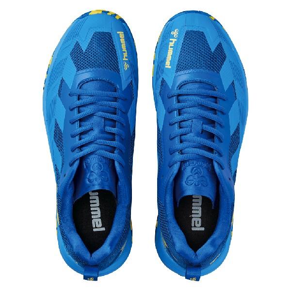 ヒュンメル (hummel) ハンドボール シューズ KOMET POWER 2.0 コメットパワー2.0 BLU YEL ブルー×イエロー トップモデル HAS8035-6030｜sobuesports｜02