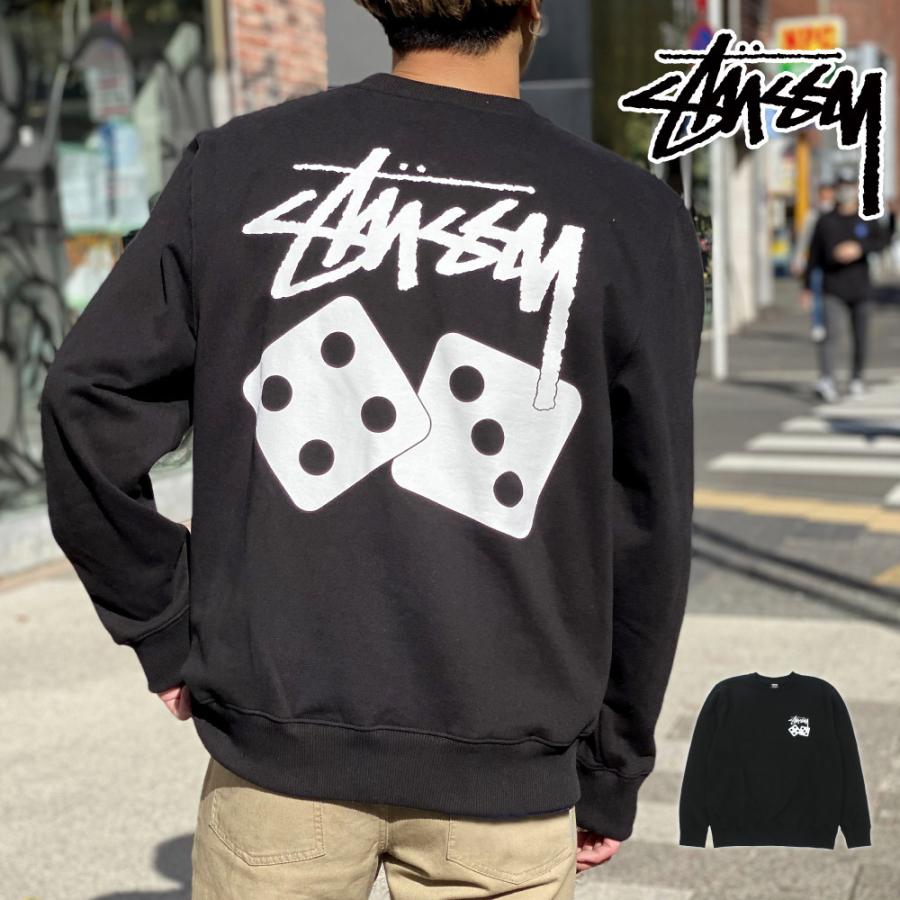 割引卸売り ステューシー Stussy メンズ ロゴ スエット トレーナー クルーネック バックプリント ダイス サイコロ Dice Crew 裏起毛 長袖 トップス ストリート 直販クリアランス Www Superavila Com