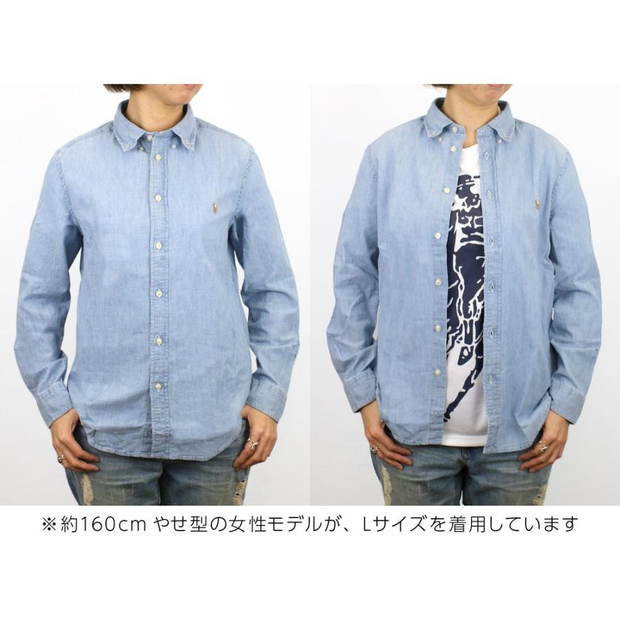 ポロ ラルフローレン ボーイズサイズ シャンブレーシャツ メンズ レディース ポニー 刺繍 長袖 ボタンダウン ライトブルー トップス G Golden West アメカジファッション 通販 Yahoo ショッピング