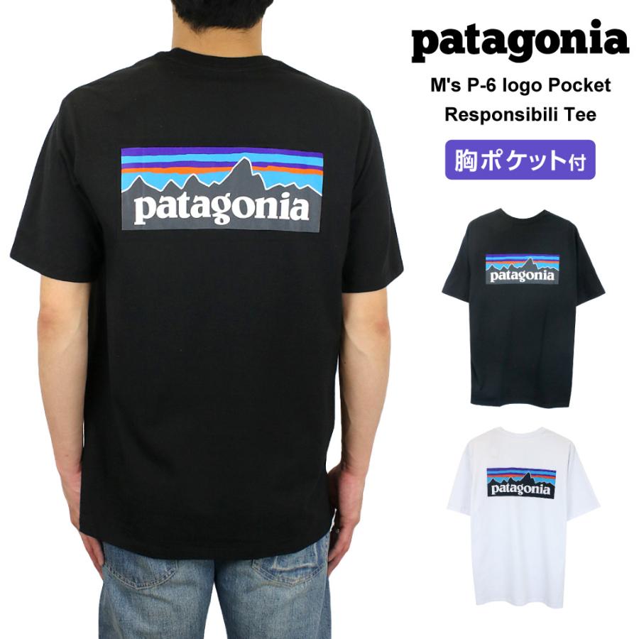 パタゴニア Tシャツ メンズ 半袖 P 6ロゴ ポケット レスポンシビリティー クルーネック バックプリント G Golden West アメカジファッション 通販 Yahoo ショッピング