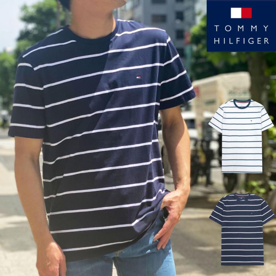 トミー ヒルフィガー メンズ 半袖 Tシャツ トップス ボーダー ワンポイント 刺繍 コットン カジュアル 大きいサイズ 78j4944 G9978j4944 Golden West アメカジファッション 通販 Yahoo ショッピング
