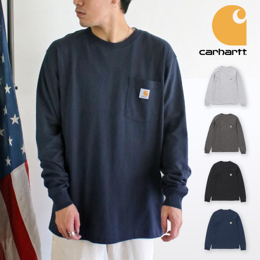 カーハート ロンt メンズ ポケット付き 長袖 Tシャツ 無地 綿 カットソー 大きめ 大きいサイズ K126 G70k126 アメカジ ファッション Gw Yahoo 店 通販 Yahoo ショッピング