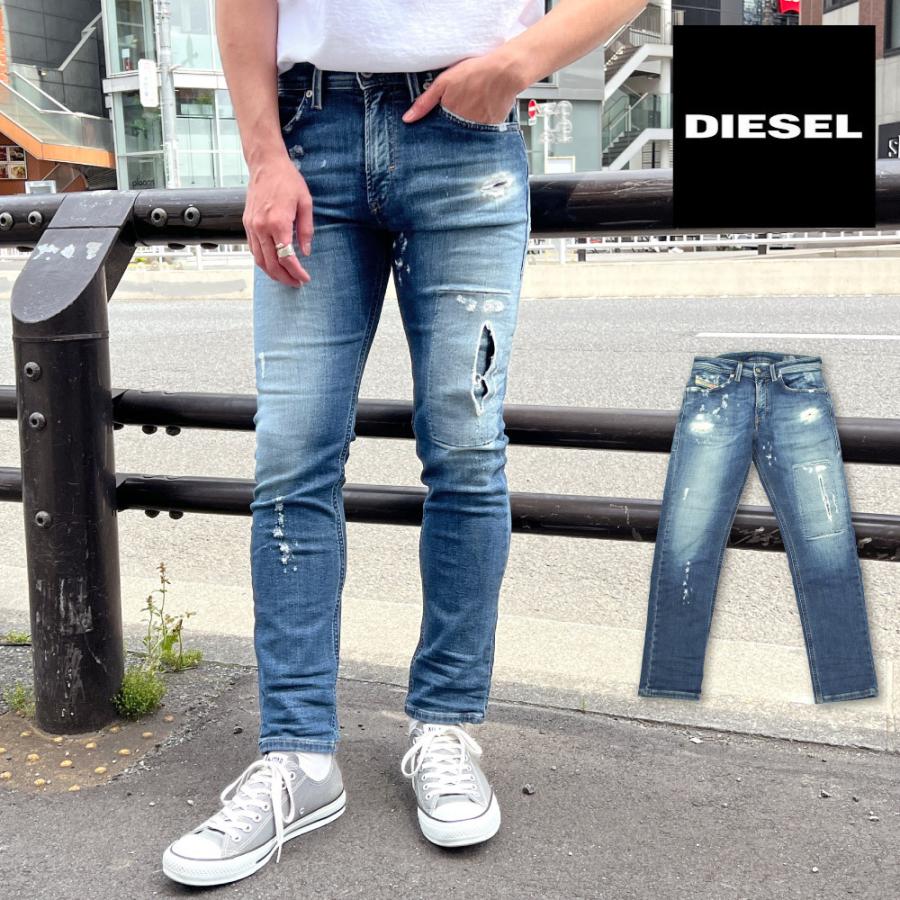 ディーゼル Diesel メンズ ボトム ジョグ ジーンズ デニム パンツ Thommer T Sweat Jeans 00se3d 087ak Joggjeans ダメージ加工 ストレッチ ジーパン スキニー G9900se3d アメカジファッション Gw Yahoo 店 通販 Yahoo ショッピング