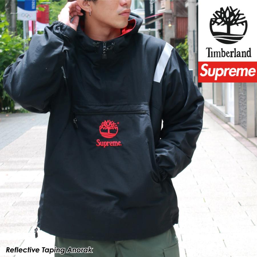 シュプリーム ティンバーランド Supreme Timberland コラボ メンズ パーカー Reflective Taping Anorak ジャケット フーディ カジュアル ストリート G99sup16 アメカジファッション Gw Yahoo 店 通販 Yahoo ショッピング