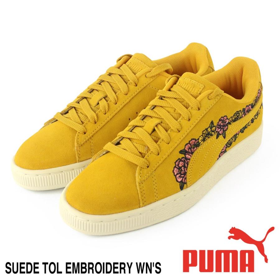 プーマ Puma レディース スニーカー Suede Tol Embroidery Wn S スエード おしゃれ 個性的 ローカット 花柄 刺繍 ブランド 靴 シューズ 通勤 通学 G Just Goods アメカジファッション 通販 Yahoo ショッピング