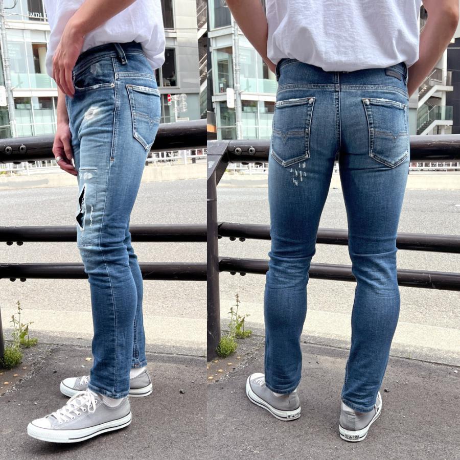 ディーゼル Diesel メンズ ボトム ジョグ ジーンズ デニム パンツ Thommer T Sweat Jeans 00se3d 087ak Joggjeans ダメージ加工 ストレッチ ジーパン スキニー Diesel レディース ダメージ スキニー デニム ジーンズ ディーゼル Chateaujoliet Com