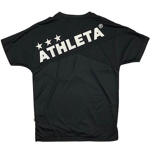 アスレタ ATHLETA ジュニア プラクティスTシャツ 2S ブラック サッカー フットサル 半袖 プラシャツ 02365J 70|soccershop-players|02