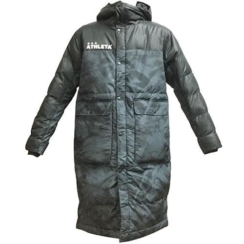超人気新品 ベンチコート Athleta アスレタ チャコール 66 ロングコート フットサル サッカー ウエア