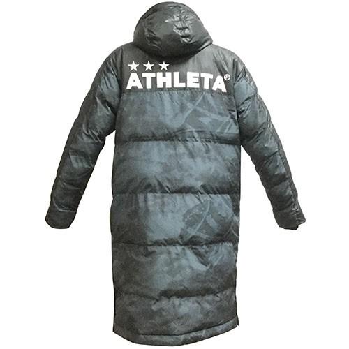 超人気新品 ベンチコート Athleta アスレタ チャコール 66 ロングコート フットサル サッカー ウエア
