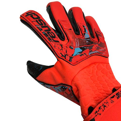 ロイシュ　reusch　アトラクト　フュージョン　ガーディアン　アダプティブフレックス　ブライトレッド×フューチャーブルー　GKグローブ　5370985 3333｜soccershop-players｜03