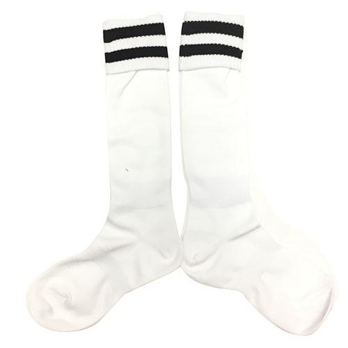 ゼット（ZETT） サッカー ソックス ストッキング 2本ライン ホワイト