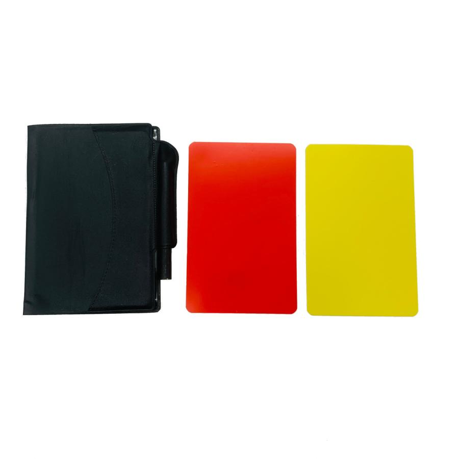 サッカー レフリー審判 カードセット イエローカード レッドカード