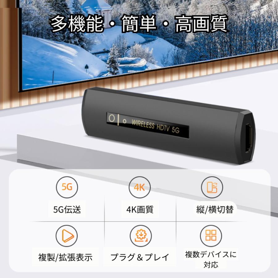 最新型新品未使用iPhone画面がワイヤレスでテレビの画面で見られるアダプター iPhone Air iPhone16e iOS26 対応 HDMI 変換 アダプタ Wi-Fi不要
