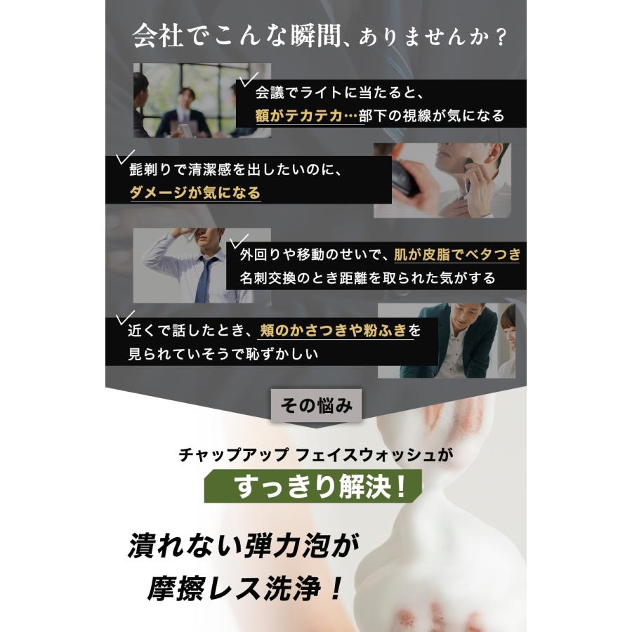 チャップアップ（CHAP UP） 公式 洗顔 洗顔フォーム 濃密泡 150g 2本