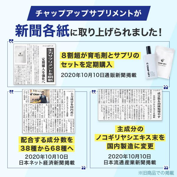 チャップアップ（CHAP UP） 公式 ノコギリヤシ サプリ 120粒 1袋 育毛