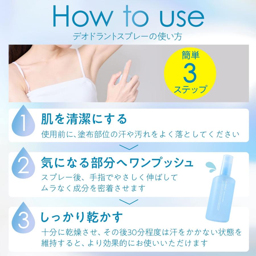 CLEANEO（クリアネオ） 公式 医薬部外品 制汗剤 55ml 1本 制汗スプレー