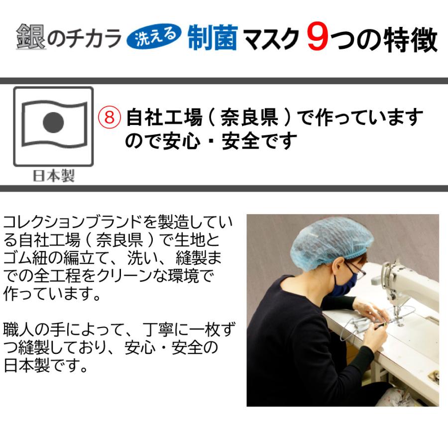 折りたたみマスク 銀 日本製 洗える 抗ウイルス ウェルネスマスク 息がらく 軽量 速乾 UVカット 防臭 耳ヒモ調整 蛇腹 高耐久 JIS規格 花粉 ギフト | ブランド登録なし | 24