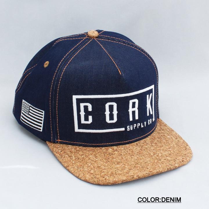 CORK SUPPLY CO コルクサプライ LOGO SNAPBACK ロゴ スナップバック CAP キャップ 帽子 フラットバイザー