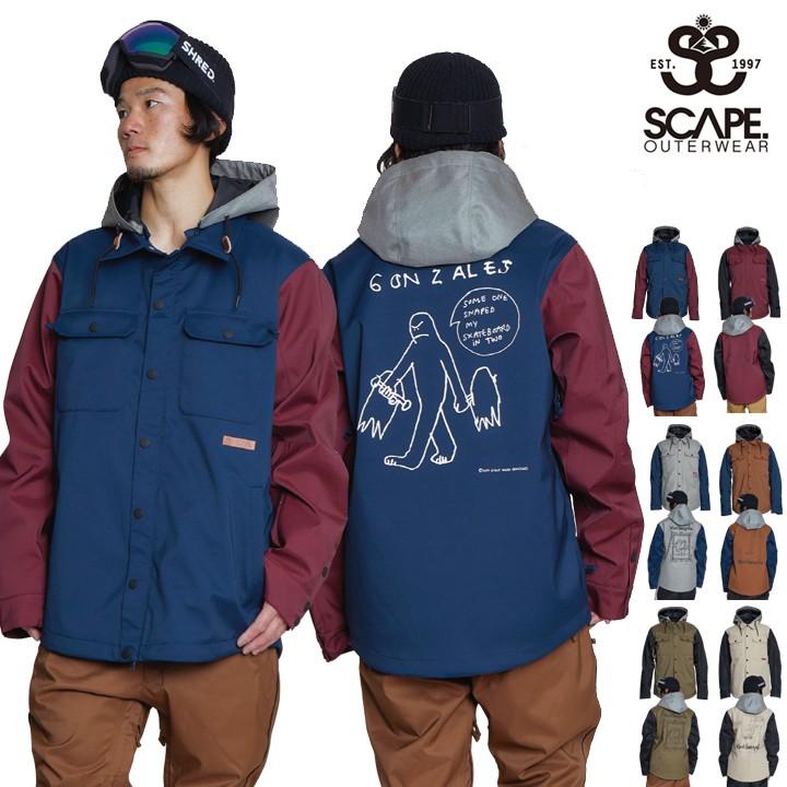 20-21 SCAPE エスケープ EQUALIZE JACKET MARK GONZALES マークゴンザレス スノーボードウェアー メンズ ジャケット スノボウェアー｜society06