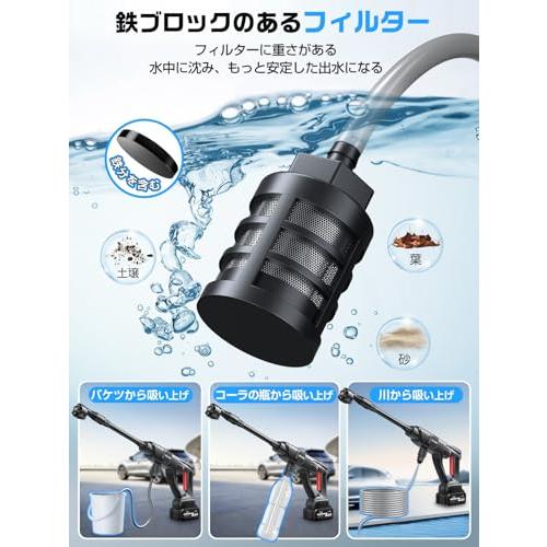 高圧洗浄機 コードレス 充電式2025新登場強化版バッテリー式 洗車機