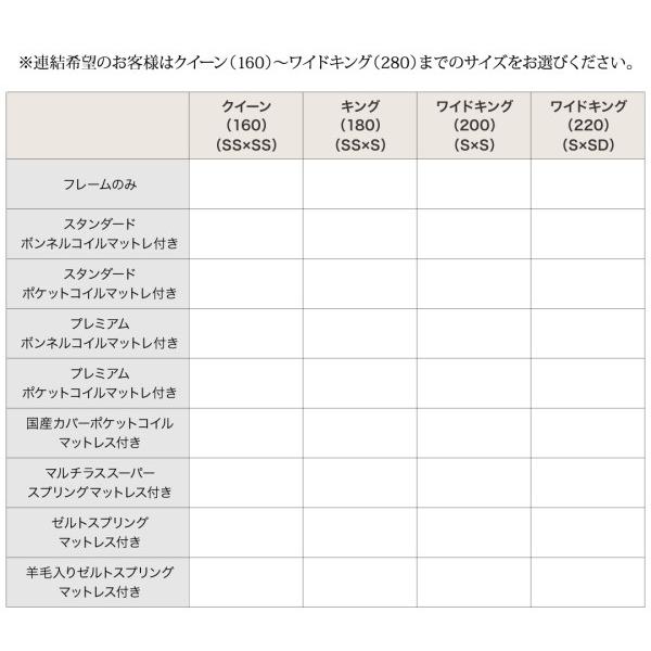 ローベッド 〔ワイドK200/S+S〕 連結 フレームのみ コンセント付き｜sofa-lukit｜18