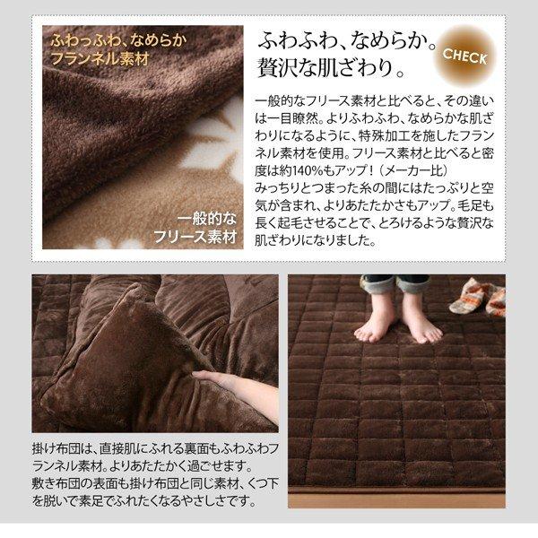 こたつテーブル 単品 正方形 〔幅75×奥行75×高さ39cm〕 モダン ブラックガラス こたつ本体｜sofa-lukit｜08