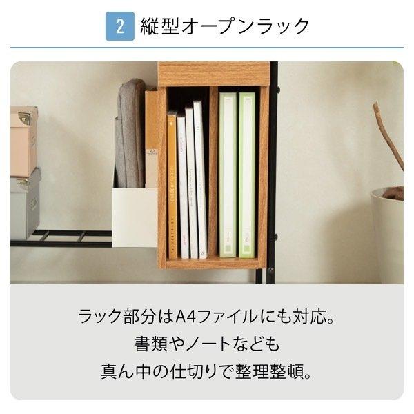 パソコンデスク 〔幅80×奥行45×高さ70.5cm〕 省スペース コンパクト シンプルデスク｜sofa-lukit｜07