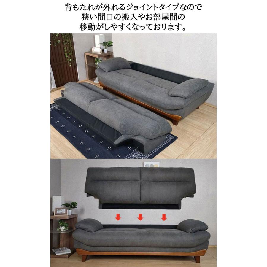 送料無料 3年保証ごろ寝 重厚感 硬め2人掛け 3人掛け ハイバック