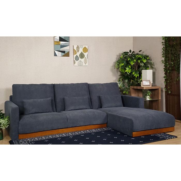 送料無料 カウチソファー 3人掛け ソファ コーデュロイ