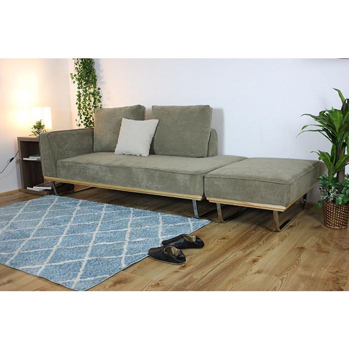 送料無料 カウチソファー ソファー コーデュロイ ファブリック カウチ