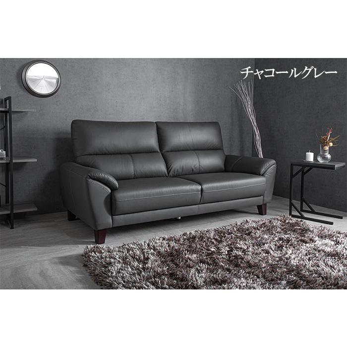 ソファ 北欧 ハイバック 高級本革3人掛けソファ 脱着式 高密度