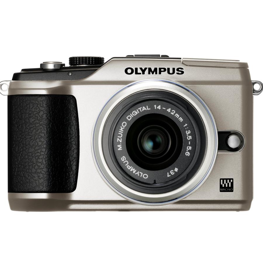 OLYMPUS ミラーレス一眼 E-PL2 レンズキット ゴールド E-PL2 LKIT GLD 