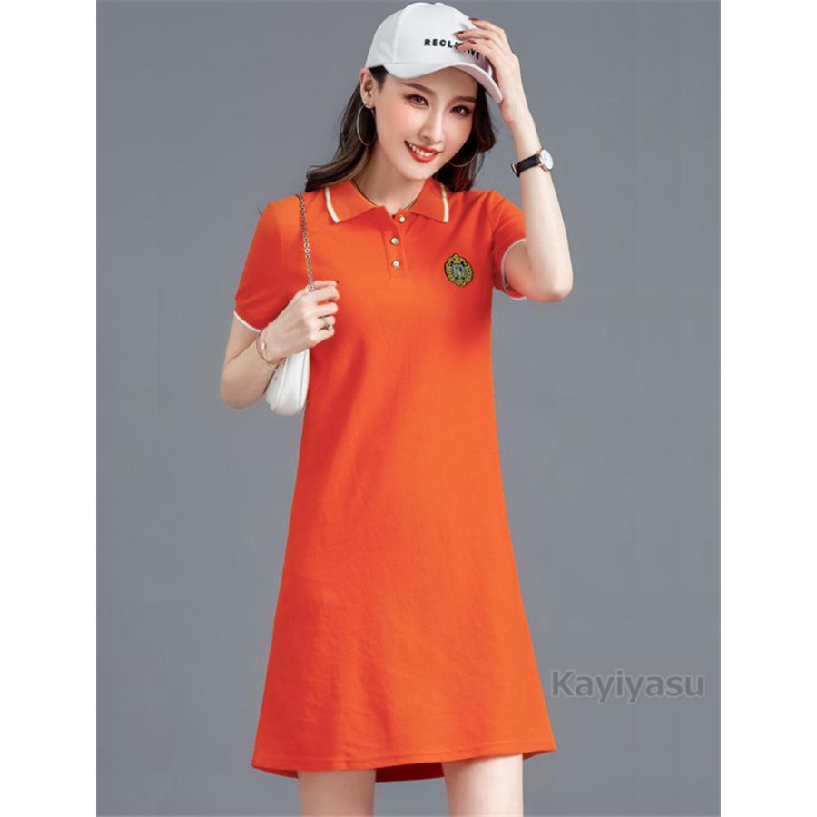 ゴルフウェア レディース ゴルフワンピース ロングポロシャツ チュニック 夏用コーデ 通気吸汗 半袖 Polo Aライン 女性用 テニスウェア スポーツウェア きれいめ 008 Jxk Zb139 Kayiyasu ヤフー店 通販 Yahoo ショッピング