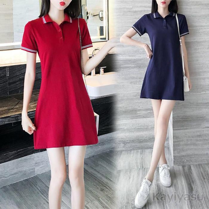 ゴルフウェア レディース ゴルフワンピース ロングポロシャツ チュニック 夏用コーデ 通気吸汗 半袖 Polo Aライン 女性用 テニスウェア スポーツウェア きれいめ 008 Jxk Zb142 Kayiyasu ヤフー店 通販 Yahoo ショッピング