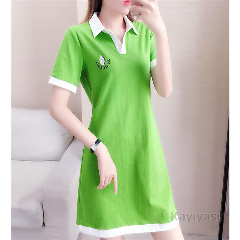 ゴルフウェア ポロワンピース レディース スポーツチュニック ゴルフワンピース ロングポロシャツ 夏用コーデ 通気吸汗 半袖 Polo Aライン 女性用 きれいめ 008 Jxk Zb155 Kayiyasu ヤフー店 通販 Yahoo ショッピング