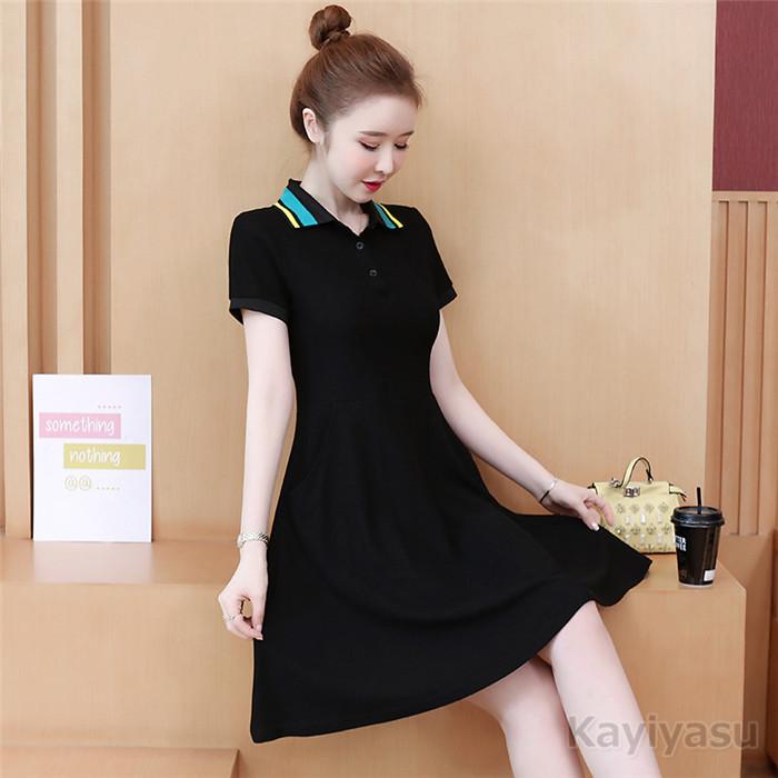 ゴルフウェア ポロワンピース レディース スポーツチュニック ゴルフワンピース ロングポロシャツ 体型カバー 夏用コーデ 通気吸汗 半袖 Polo Aライン 女性用 即納最大半額