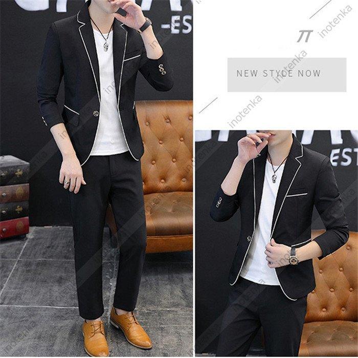 カジュアルスーツ メンズ セットアップ サマースーツ おしゃれ サマージャケット テーラード 長袖 スキニーパンツ スリム 上下 紳士服 パーティー ステージ服装 008 Mhzy 61 Kayiyasu ヤフー店 通販 Yahoo ショッピング