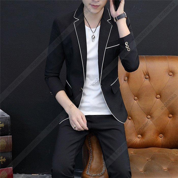 カジュアルスーツ メンズ セットアップ サマースーツ おしゃれ サマージャケット テーラード 長袖 スキニーパンツ スリム 上下 紳士服 パーティー ステージ服装 008 Mhzy 61 Kayiyasu ヤフー店 通販 Yahoo ショッピング