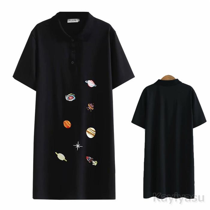 体重70 100kg対応 ゴルフウェア ポロワンピース レディース 刺繍 ゆったり 大きいサイズ スポーツチュニック ゴルフワンピース ロングポロシャツ 夏コーデ 008 Xqdm Kayiyasu ヤフー店 通販 Yahoo ショッピング