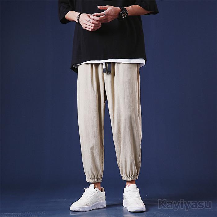 ジョガーパンツ ひんやり メンズ 接触冷感 テーパードパンツ 長ズボン 涼しい 九分丈 涼感 薄手速乾 完璧 イージーパンツ 蒸れない アンクルパンツ スポーツウエア