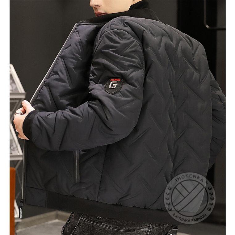 スタジャン メンズ 中綿ジャケット ジャンパー 冬服 中綿入り ブルゾン 