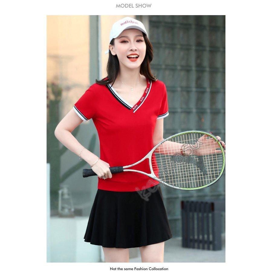 ゴルフウェア レディース 上下セット インナーパンツ付き ゴルフスカート ポロシャツ セットアップ テニスウェア おしゃれ 運動服 ワンピース スポーツ ウェア