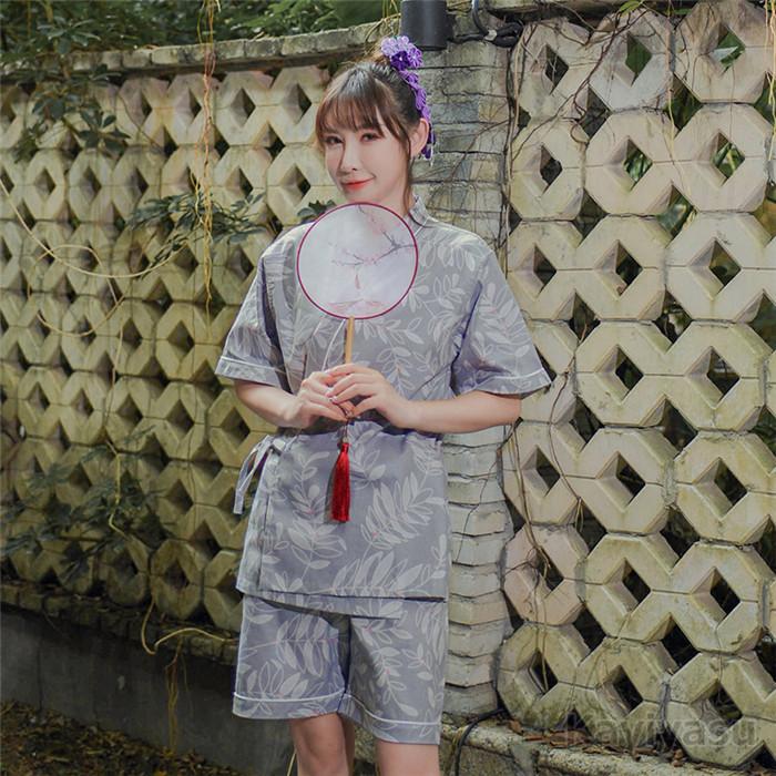 甚平 レディース 和柄 パジャマ 和式 ルームウェア 半袖 上下セット トップス パンツ Vネック 前開き 夏祭り 寝巻き 寝巻 お風呂 カジュアル 052 Arnyz 19 Kayiyasu ヤフー店 通販 Yahoo ショッピング